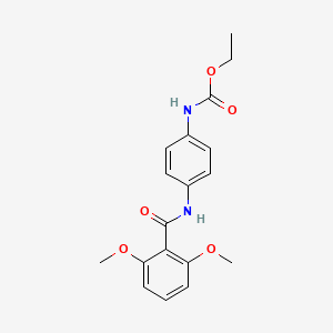 ethyl {4-[(2,6-dimethoxybenzoyl)amino]phenyl}carbamate