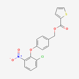 4-(2-chloro-6-nitrophenoxy)benzyl 2-thiophenecarboxylate