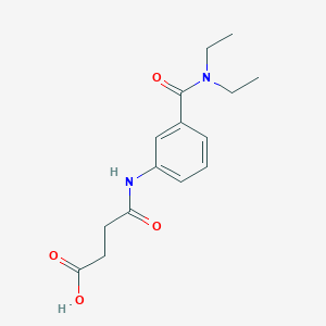 molecular formula C15H20N2O4 B354686 4-{3-[(二乙氨基)羰基]苯胺基}-4-氧代丁酸 CAS No. 940218-90-6