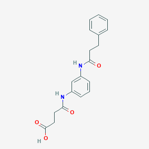 molecular formula C19H20N2O4 B354689 4-氧代-4-{3-[(3-苯基丙酰)氨基]-苯胺基}丁酸 CAS No. 940507-15-3