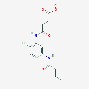 4-[5-(Butyrylamino)-2-chloroanilino]-4-oxobutanoic acid