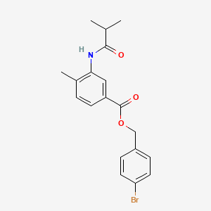 4-bromobenzyl 3-(isobutyrylamino)-4-methylbenzoate