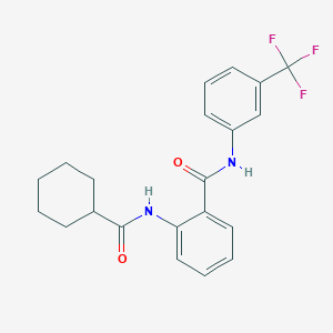 2-[(cyclohexylcarbonyl)amino]-N-[3-(trifluoromethyl)phenyl]benzamide