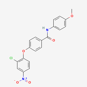 4-(2-chloro-4-nitrophenoxy)-N-(4-methoxyphenyl)benzamide