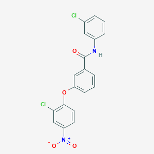 3-(2-chloro-4-nitrophenoxy)-N-(3-chlorophenyl)benzamide