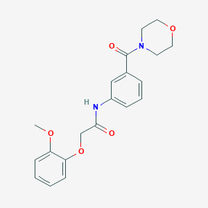 2-(2-methoxyphenoxy)-N-[3-(4-morpholinylcarbonyl)phenyl]acetamide