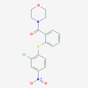 4-{2-[(2-chloro-4-nitrophenyl)thio]benzoyl}morpholine