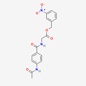 3-nitrobenzyl N-[4-(acetylamino)benzoyl]glycinate