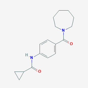N-[4-(1-azepanylcarbonyl)phenyl]cyclopropanecarboxamide