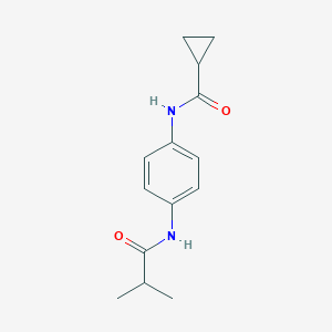 N-[4-(isobutyrylamino)phenyl]cyclopropanecarboxamide