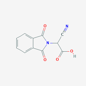 molecular formula C11H6N2O4 B035472 2-Cyano-2-(1,3-dioxoisoindolin-2-yl)acetic acid CAS No. 107731-86-2