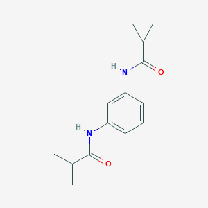 molecular formula C14H18N2O2 B354720 N-[3-(isobutyrylamino)phenyl]cyclopropanecarboxamide CAS No. 25256-03-5