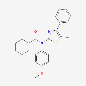 N-(4-methoxyphenyl)-N-(5-methyl-4-phenyl-1,3-thiazol-2-yl)cyclohexanecarboxamide