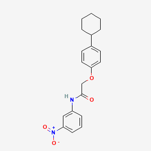 2-(4-cyclohexylphenoxy)-N-(3-nitrophenyl)acetamide