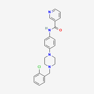 N-{4-[4-(2-chlorobenzyl)-1-piperazinyl]phenyl}nicotinamide