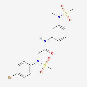 N~2~-(4-bromophenyl)-N~1~-{3-[methyl(methylsulfonyl)amino]phenyl}-N~2~-(methylsulfonyl)glycinamide