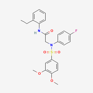 N~2~-[(3,4-dimethoxyphenyl)sulfonyl]-N~1~-(2-ethylphenyl)-N~2~-(4-fluorophenyl)glycinamide