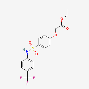 Ethyl 2-[4-[[4-(trifluoromethyl)phenyl]sulfamoyl]phenoxy]acetate