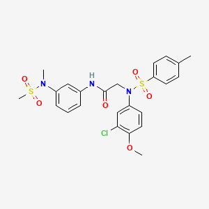 N~2~-(3-chloro-4-methoxyphenyl)-N~1~-{3-[methyl(methylsulfonyl)amino]phenyl}-N~2~-[(4-methylphenyl)sulfonyl]glycinamide