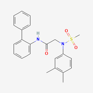 N~1~-2-biphenylyl-N~2~-(3,4-dimethylphenyl)-N~2~-(methylsulfonyl)glycinamide