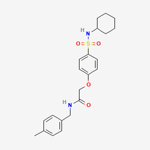 2-[4-(cyclohexylsulfamoyl)phenoxy]-N-(4-methylbenzyl)acetamide