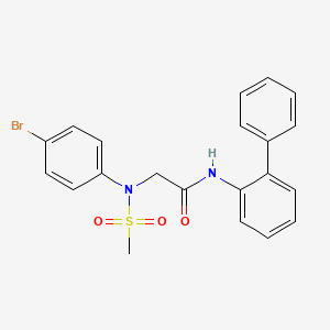 N-biphenyl-2-yl-N~2~-(4-bromophenyl)-N~2~-(methylsulfonyl)glycinamide