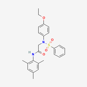 N~2~-(4-ethoxyphenyl)-N~1~-mesityl-N~2~-(phenylsulfonyl)glycinamide