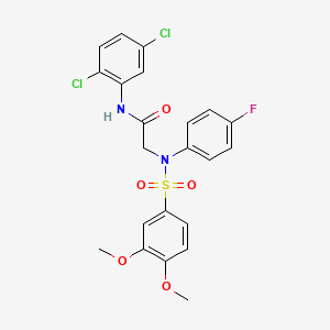 N~1~-(2,5-dichlorophenyl)-N~2~-[(3,4-dimethoxyphenyl)sulfonyl]-N~2~-(4-fluorophenyl)glycinamide