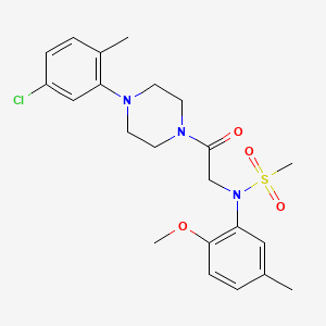 N-{2-[4-(5-Chloro-2-methyl-phenyl)-piperazin-1-yl]-2-oxo-ethyl}-N-(2-methoxy-5-methyl-phenyl)-methanesulfonamide