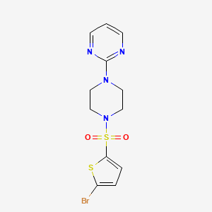 2-{4-[(5-bromo-2-thienyl)sulfonyl]-1-piperazinyl}pyrimidine