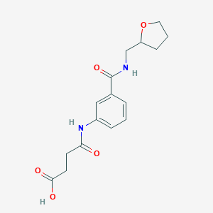 4-Oxo-4-(3-{[(tetrahydro-2-furanylmethyl)amino]-carbonyl}anilino)butanoic acid
