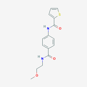 N-{4-[(2-methoxyethyl)carbamoyl]phenyl}thiophene-2-carboxamide