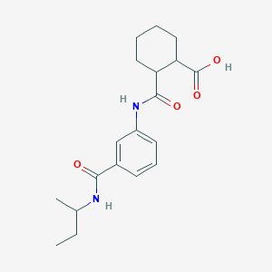 molecular formula C19H26N2O4 B354874 2-({3-[(Sec-butylamino)carbonyl]anilino}carbonyl)-cyclohexanecarboxylic acid CAS No. 1014018-19-9