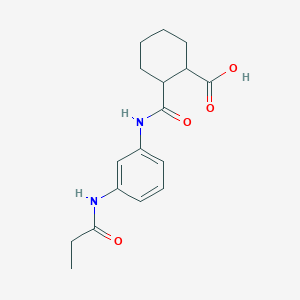 molecular formula C17H22N2O4 B354877 2-{[3-(Propionylamino)anilino]-carbonyl}cyclohexanecarboxylic acid CAS No. 925194-02-1