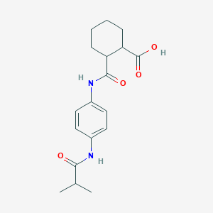 2-{[4-(Isobutyrylamino)anilino]-carbonyl}cyclohexanecarboxylic acid