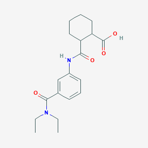 2-({3-[(Diethylamino)carbonyl]anilino}carbonyl)-cyclohexanecarboxylic acid