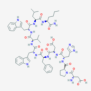 molecular formula C67H87N15O14 B035494 (D-Pro2,D-Trp6,8,Nle10)-Neurokinin B CAS No. 109212-72-8