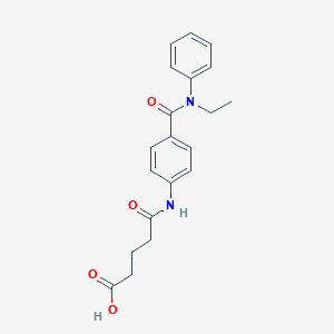 molecular formula C20H22N2O4 B354949 5-{4-[(Ethylanilino)carbonyl]anilino}-5-oxopentanoic acid CAS No. 941422-98-6