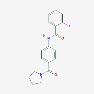 B354959 2-iodo-N-[4-(1-pyrrolidinylcarbonyl)phenyl]benzamide CAS No. 940503-30-0