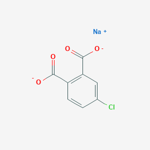 molecular formula C8H3ClNaO4- B035496 4-氯邻苯二甲酸氢钠 CAS No. 56047-23-5