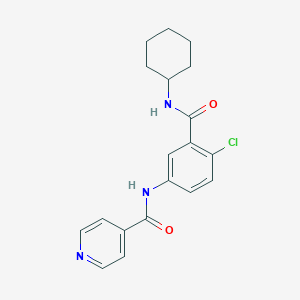 N-{4-chloro-3-[(cyclohexylamino)carbonyl]phenyl}isonicotinamide