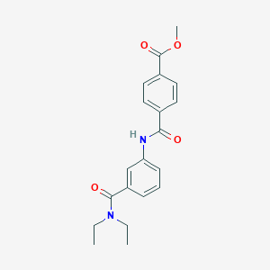 molecular formula C20H22N2O4 B354990 Methyl 4-{[3-(diethylcarbamoyl)phenyl]carbamoyl}benzoate CAS No. 924077-66-7