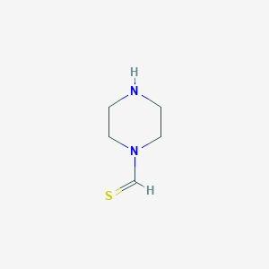molecular formula C5H10N2S B035500 Piperazine-1-carbothialdehyde CAS No. 106712-05-4