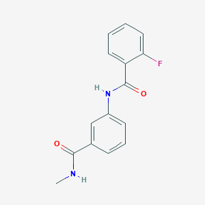 2-fluoro-N-{3-[(methylamino)carbonyl]phenyl}benzamide