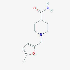 1-[(5-Methyl-2-furyl)methyl]piperidine-4-carboxamide