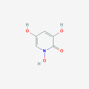 molecular formula C5H5NO4 B035507 2,3,5-Pyridinetriol, 1-oxide CAS No. 110038-54-5