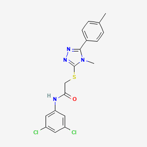 N-(3,5-dichlorophenyl)-2-{[4-methyl-5-(4-methylphenyl)-4H-1,2,4-triazol-3-yl]thio}acetamide