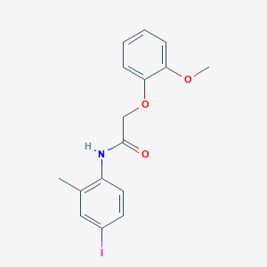 N-(4-iodo-2-methylphenyl)-2-(2-methoxyphenoxy)acetamide