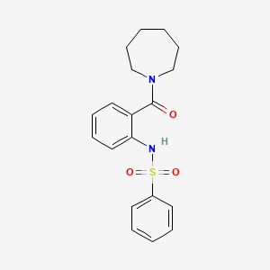 N-[2-(1-azepanylcarbonyl)phenyl]benzenesulfonamide