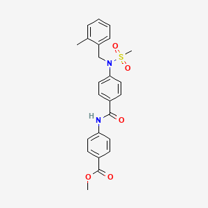 methyl 4-({4-[(2-methylbenzyl)(methylsulfonyl)amino]benzoyl}amino)benzoate